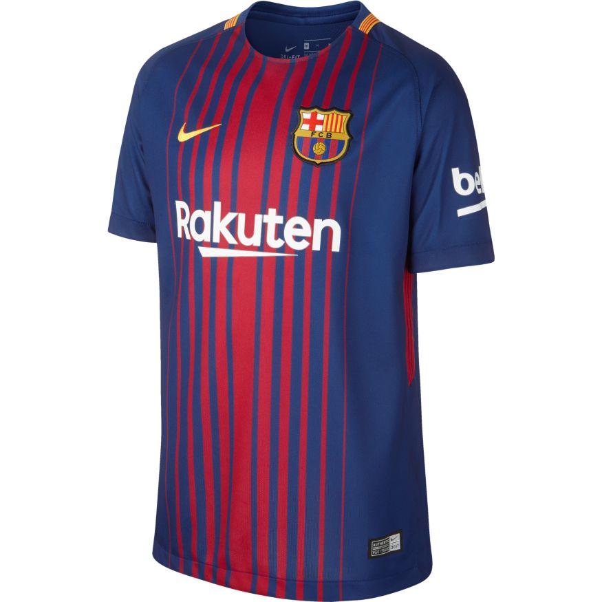 Nike Youth Breathe FC Barcelona Stadium Jersey 2017/18 - Soccer Premier