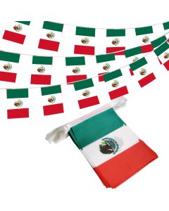 Mexico 30ft string flag set