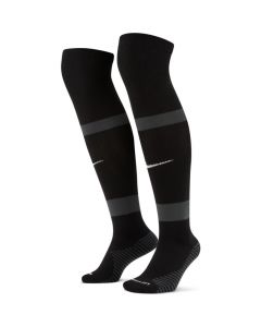 Nike Match Fit Soccer Knee-High Socks (Black/Grey)