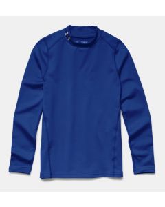 Under Armour Youth Cold Gear Evo Fitted LS Mock (Blue)
