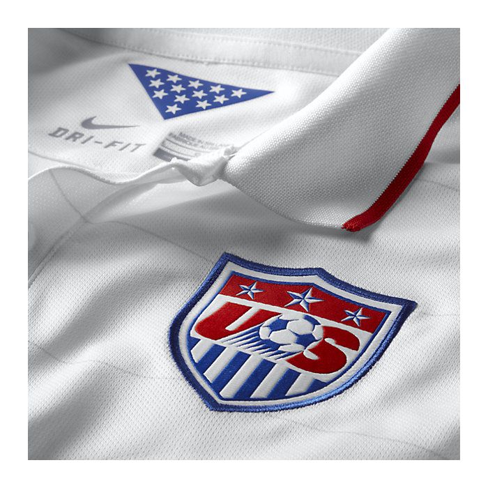 Nike+US+Soccer+USA+2014+World+Cup+White+Home+Boys+578018+105+Jersey+XL for  sale online