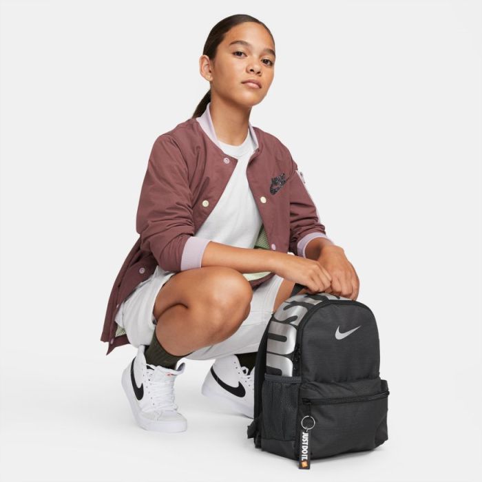 Nike Older Girls Mini Brasilia Backpack - Black/White