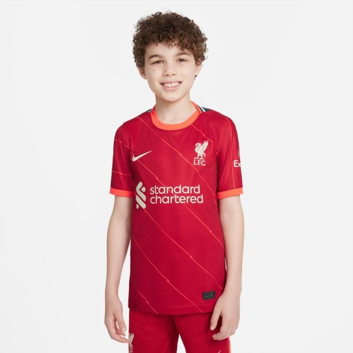 Nike Liverpool FC 2021/22 Stadium Home Big Kids' Soccer Jersey