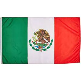 Mexico Flag 3x5 poly