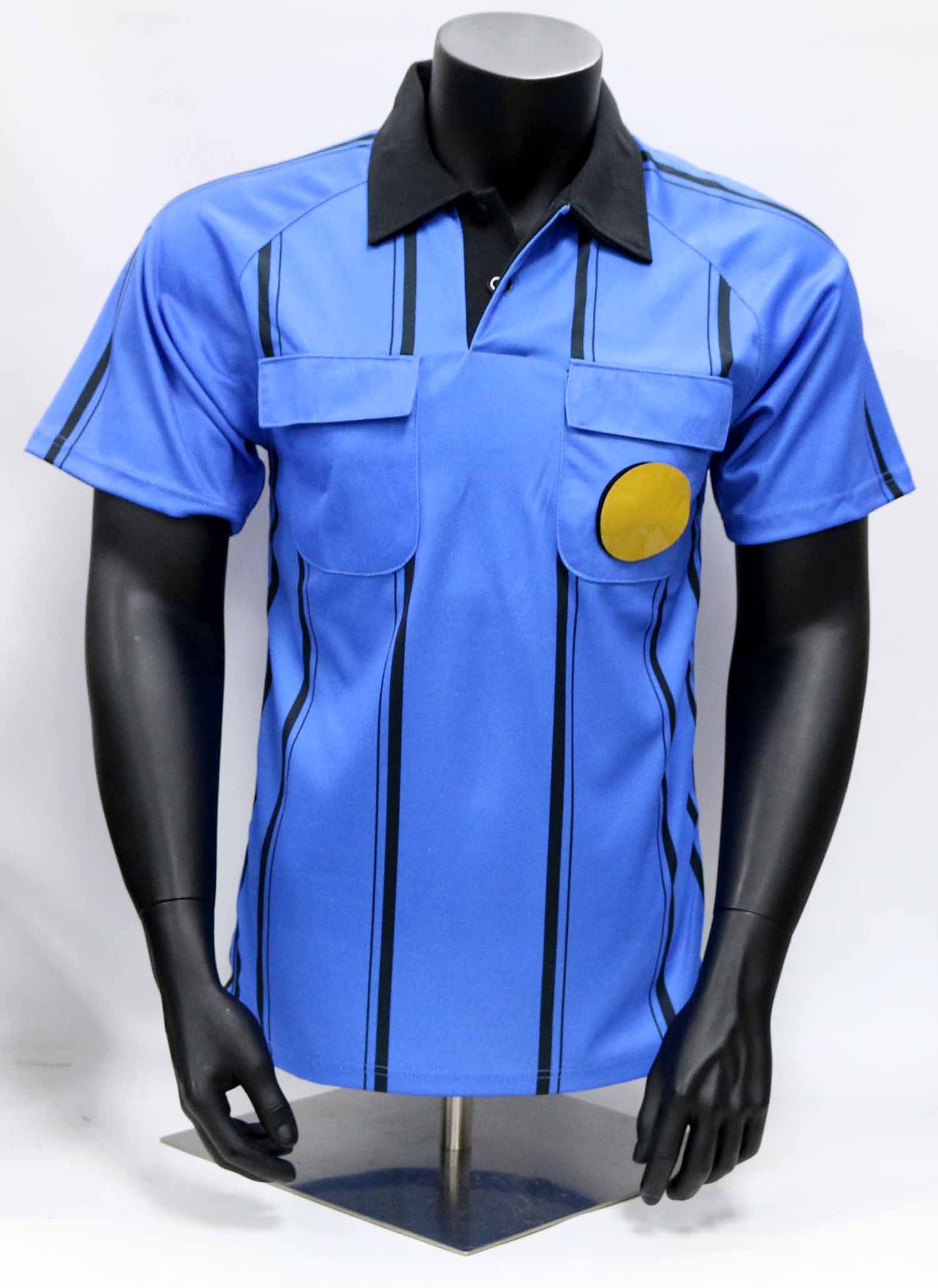 blue referee shirt