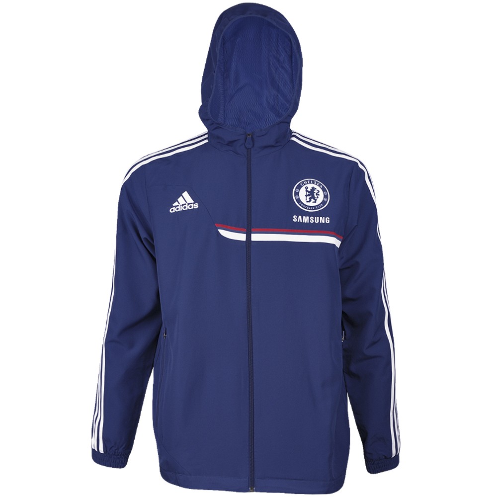 adidas Chelsea Men's Raining Jacket 2013/14 Blue - Soccer Premier